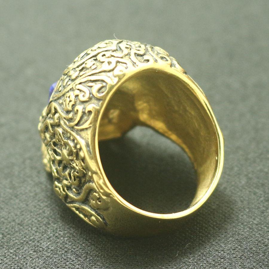 Blue-Eyed Sugar Skull Ring - Wyvern's Hoard