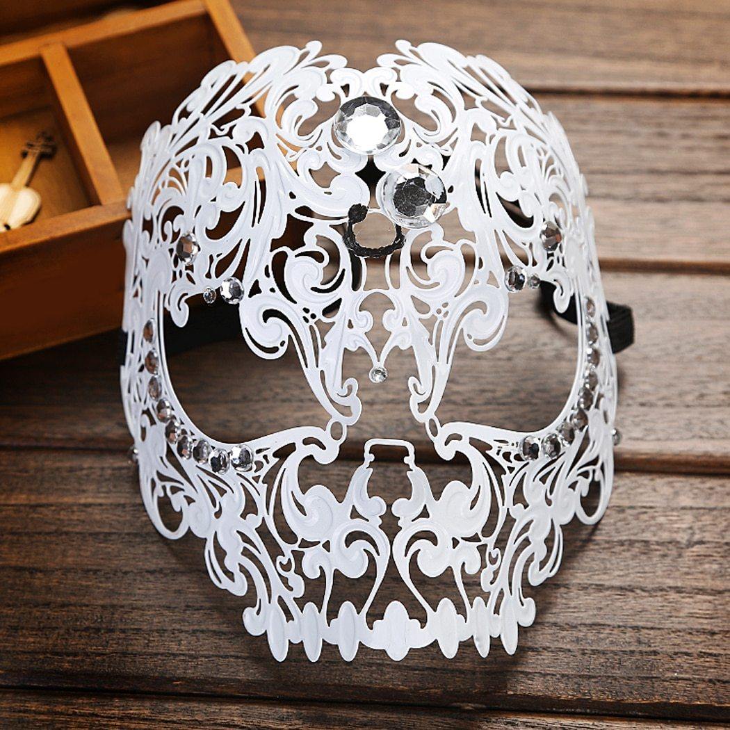 Diamante Iron Skull Face Mask - Wyvern's Hoard