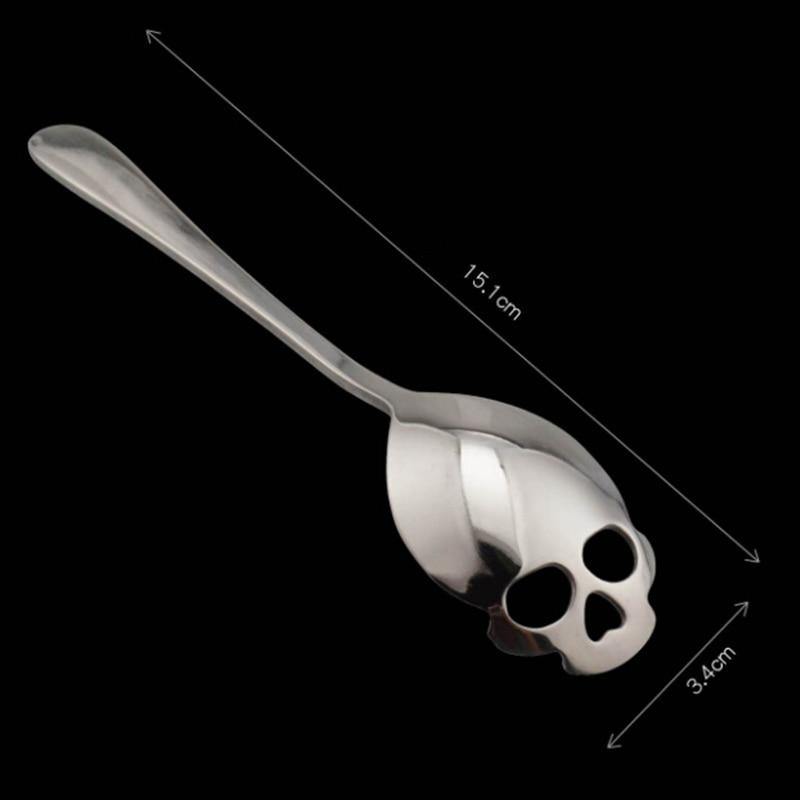 Skull Stainless Steel teaspoons (4 pieces) - Wyvern's Hoard