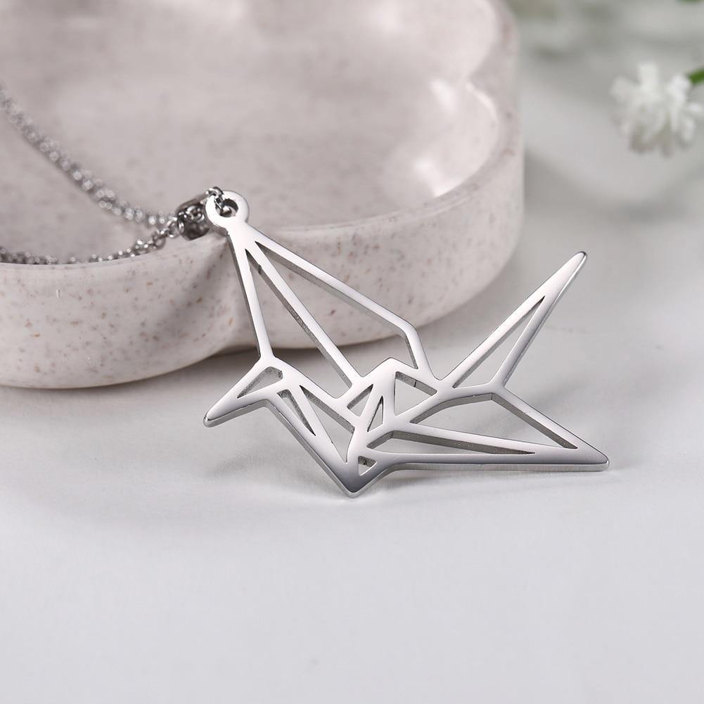 Origami Crane Necklace - Wyvern's Hoard