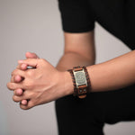 Vegvisir Leather Bracelet - Wyvern's Hoard