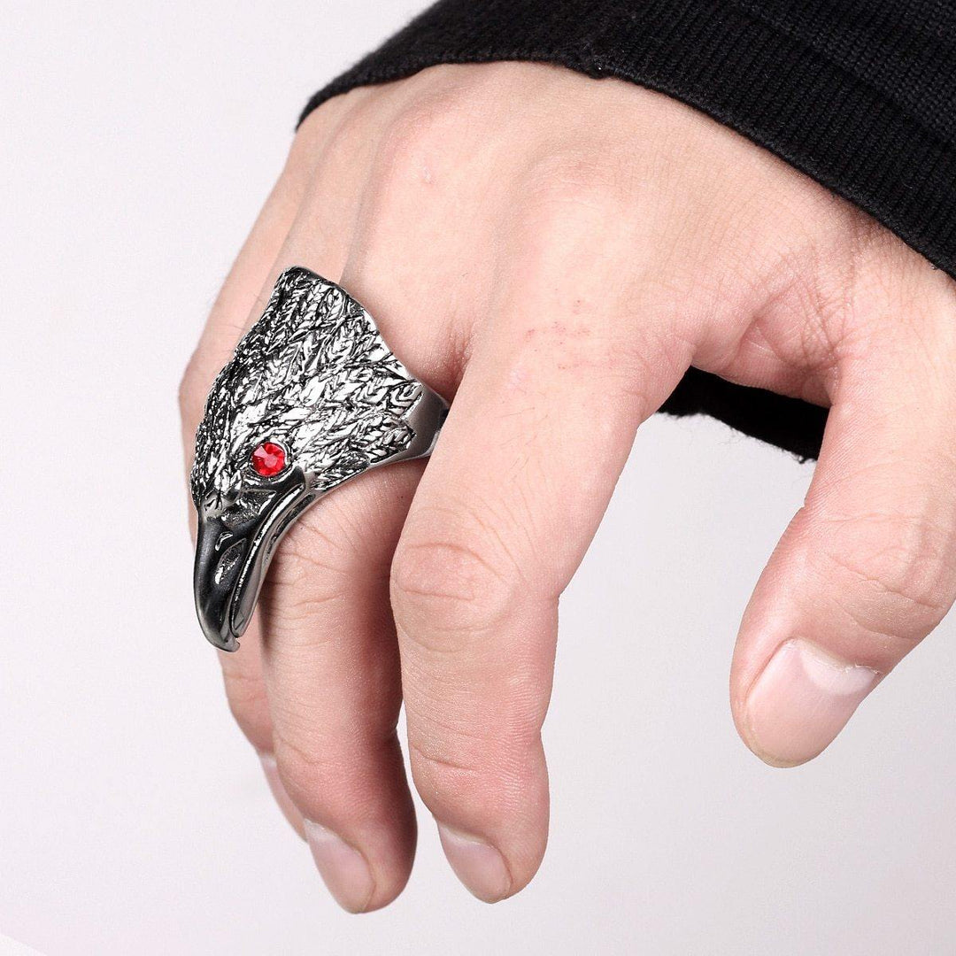 Raven's Head Ring - Wyvern's Hoard