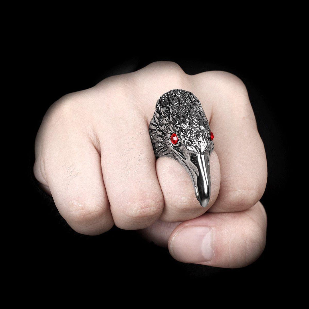 Raven's Head Ring - Wyvern's Hoard