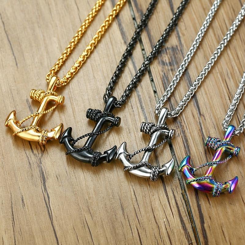 Steel Anchor Necklaces - Wyvern's Hoard