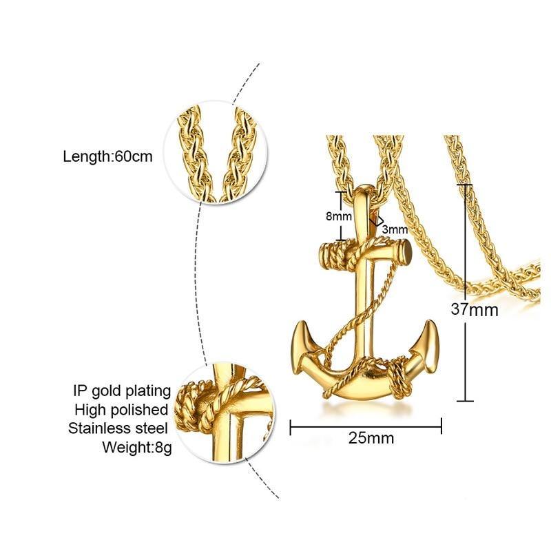Steel Anchor Necklaces - Wyvern's Hoard