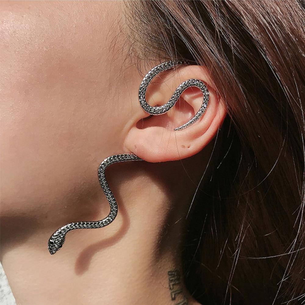 Slithering Snake Ear Cuffs - Wyvern's Hoard