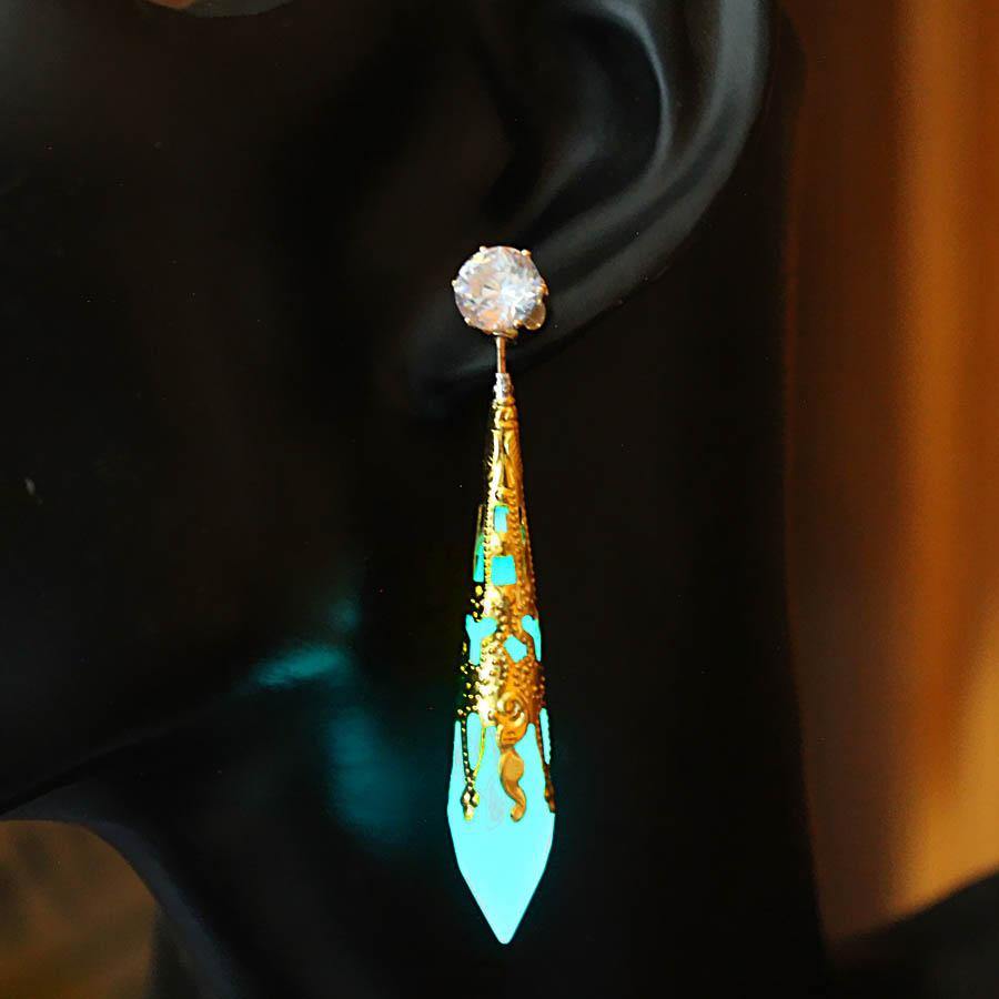 Crystal Obelisk Earrings - Wyvern's Hoard