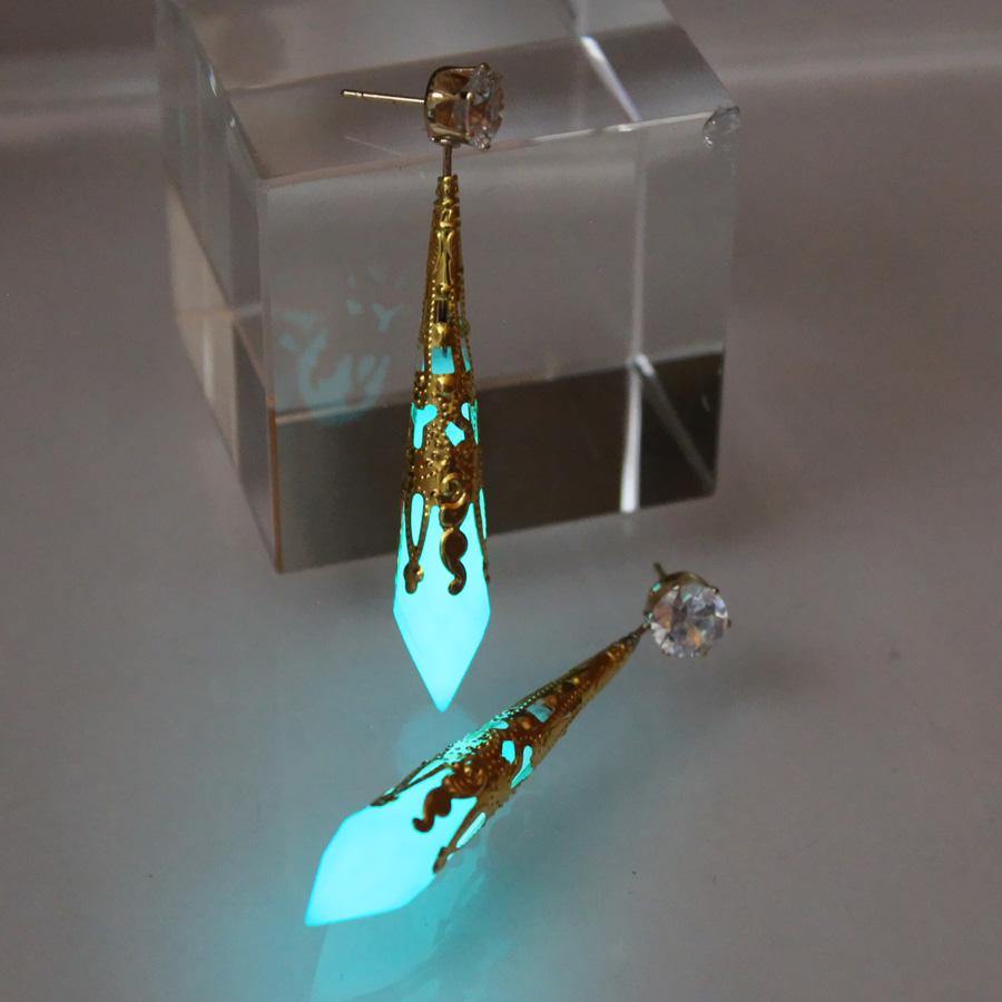 Crystal Obelisk Earrings - Wyvern's Hoard