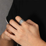 True Dragon Sutra Adjustable Sterling Silver Ring - Wyvern's Hoard