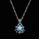 Glow in the Dark Lotus Necklace - Wyvern's Hoard