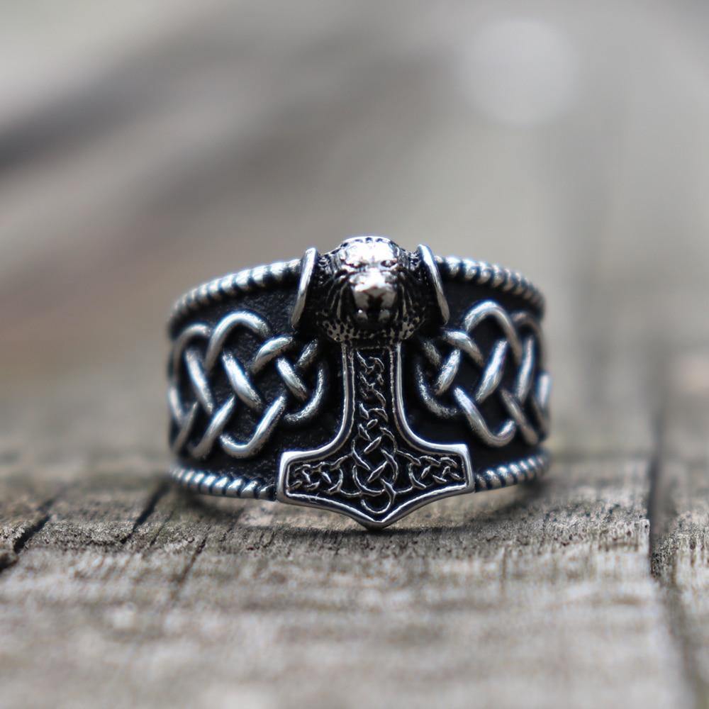 Berserker Mjolnir Ring - Wyvern's Hoard