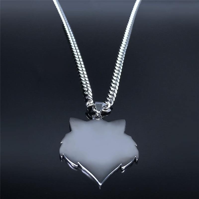 Viking Wolf Head Necklace - Wyvern's Hoard