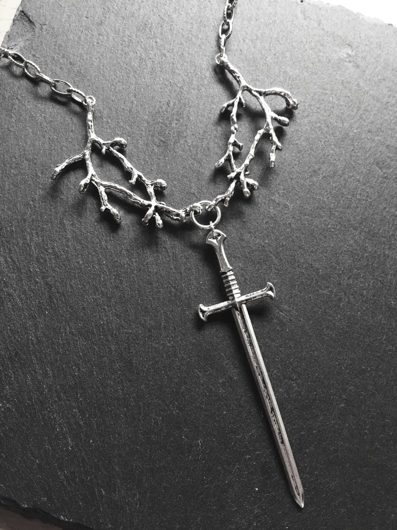Sword Amongst The Thorns Necklace