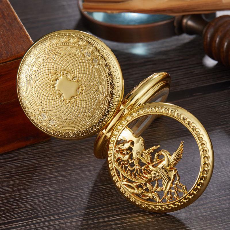 Immortal Phoenix Mechanical Pocket Watch - Wyvern's Hoard
