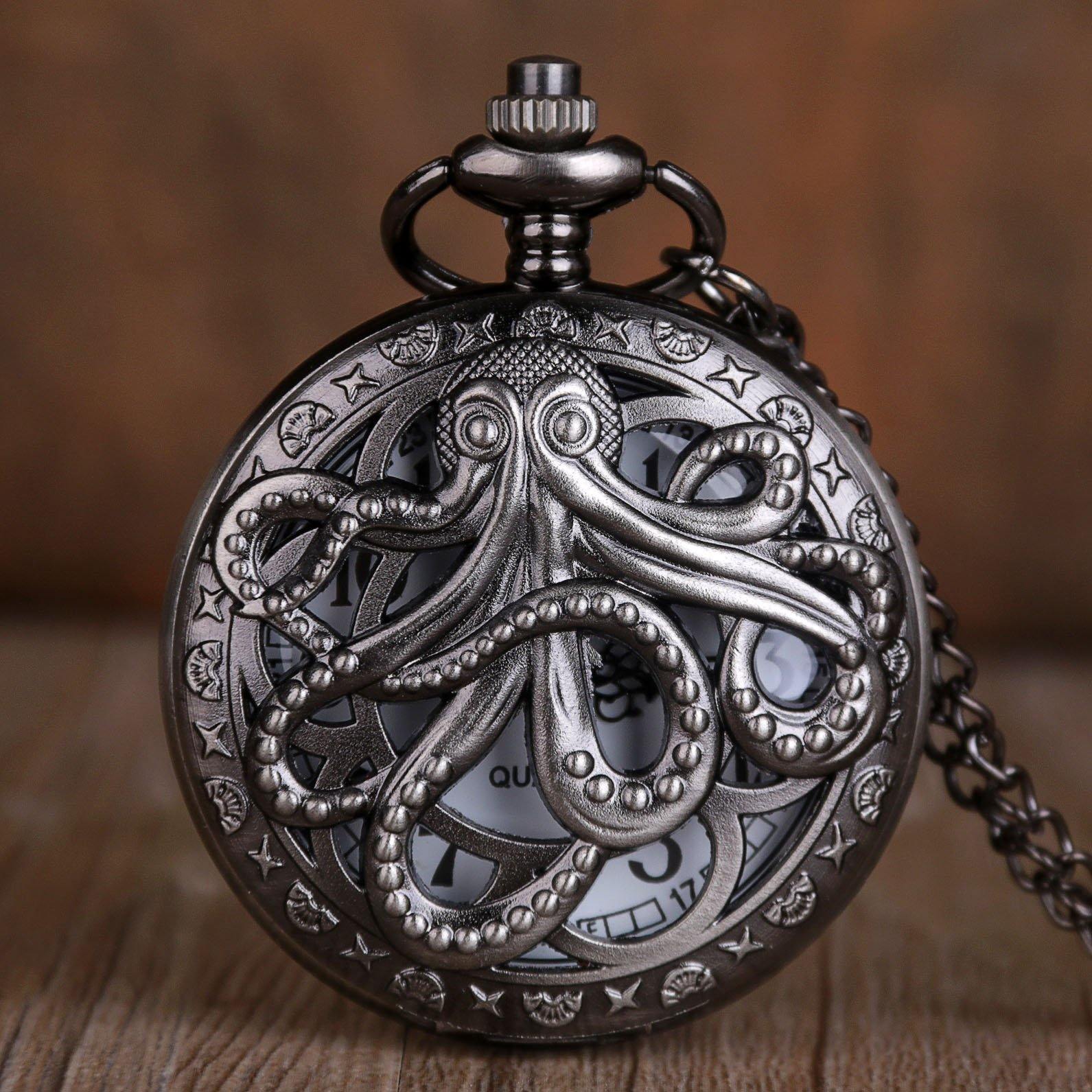Steampunk Kraken Pocket Watch - Wyvern's Hoard
