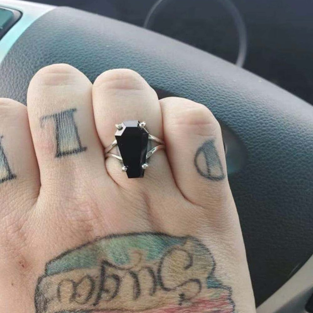 Black Casket Ring
