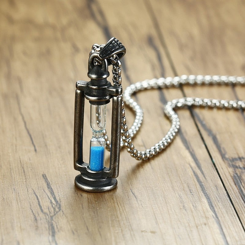 Time Traveler's Hourglass Necklace