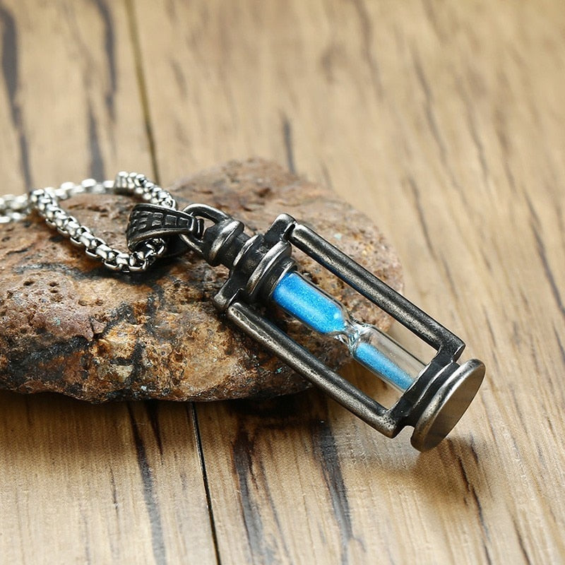 Time Traveler's Hourglass Necklace