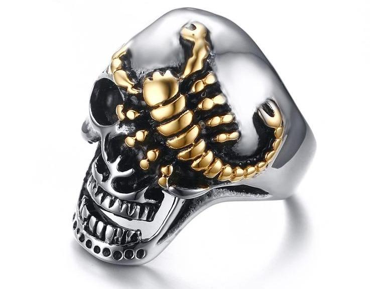 Skull Scorpion Ring