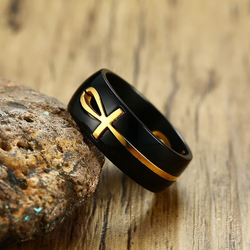 Egyptian Ankh Key of Life Ring