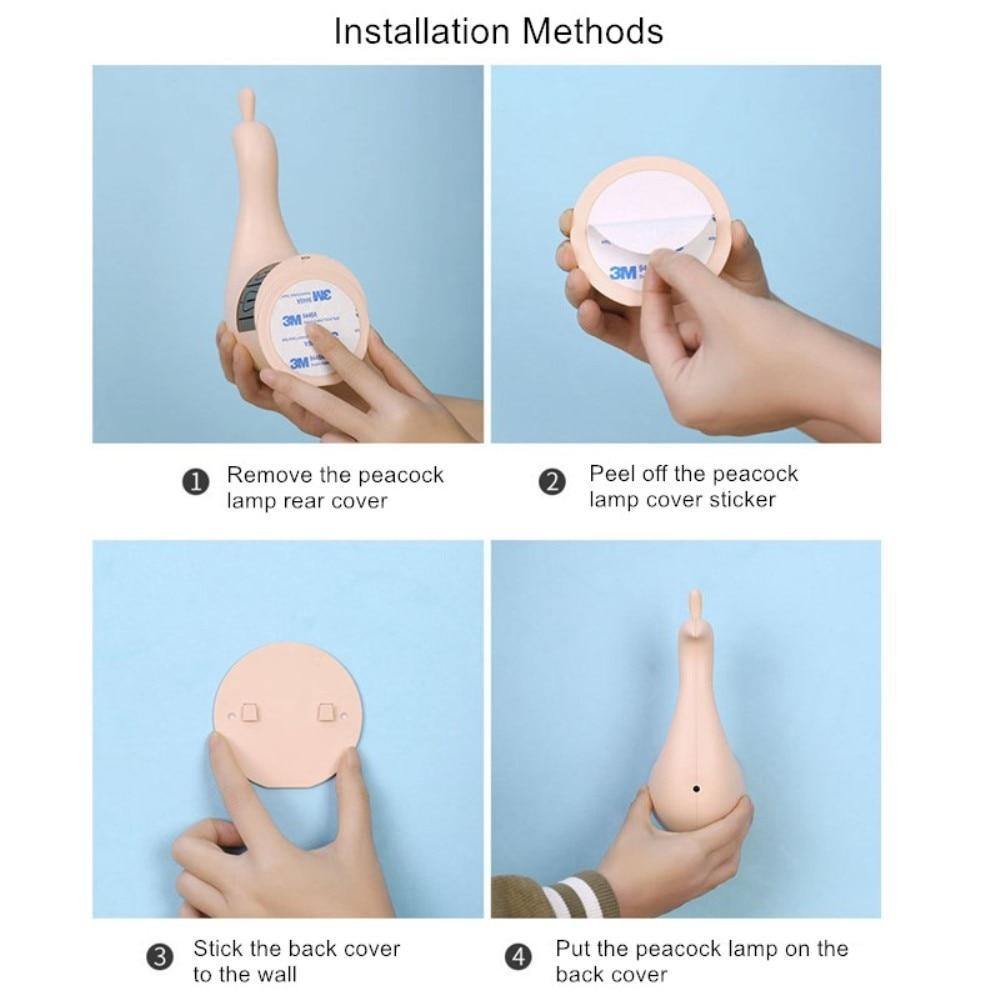 Peacock Projection Lamp - Wyvern's Hoard