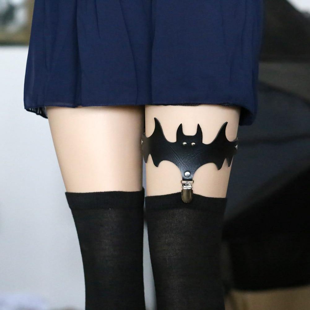 Bats Garter Belt Orange by Wyvern's Hoard Bats Garter Belt Orange by Wyvern's Hoard
