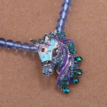 Crystal Horse Necklace - Wyvern's Hoard