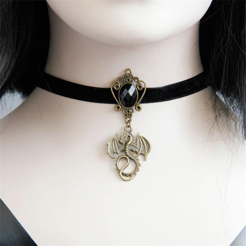 Wyvern Choker Necklace - Wyvern's Hoard