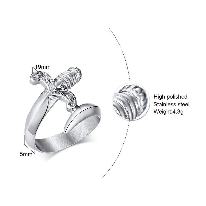 Steel Dagger Ring - Wyvern's Hoard