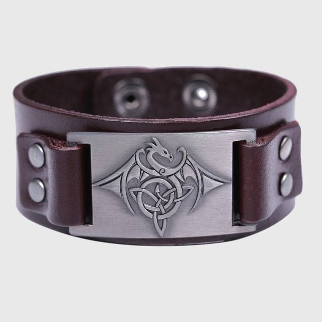 Celtic Wyvern Triquetra Bracelet