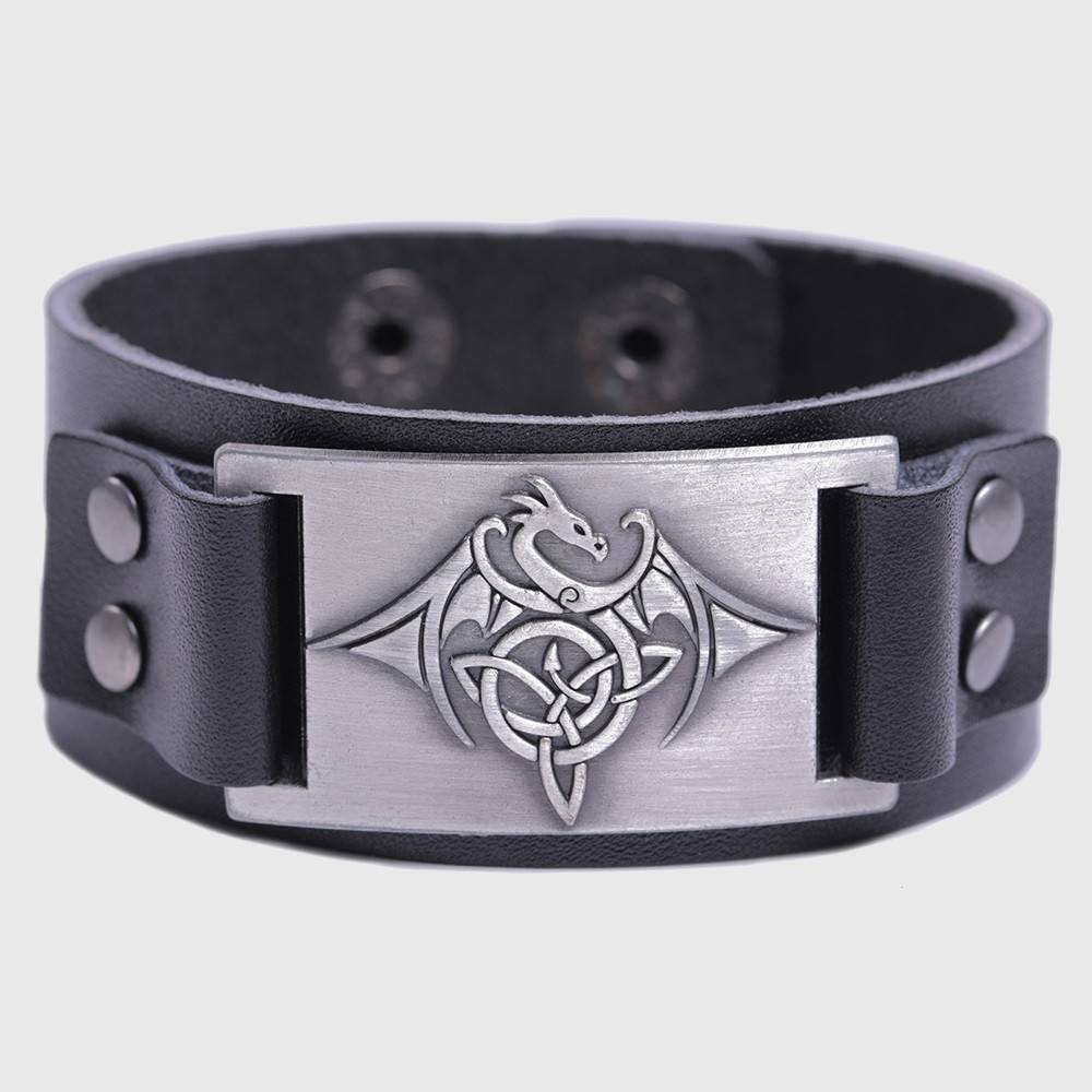 Celtic Wyvern Triquetra Bracelet