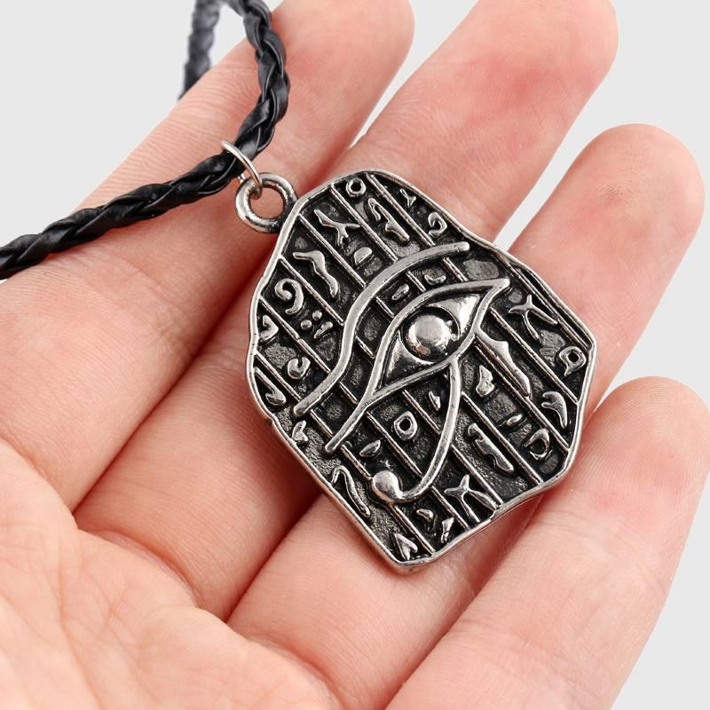 Eye of Horus Tablet Amulet Necklace - Wyvern's Hoard