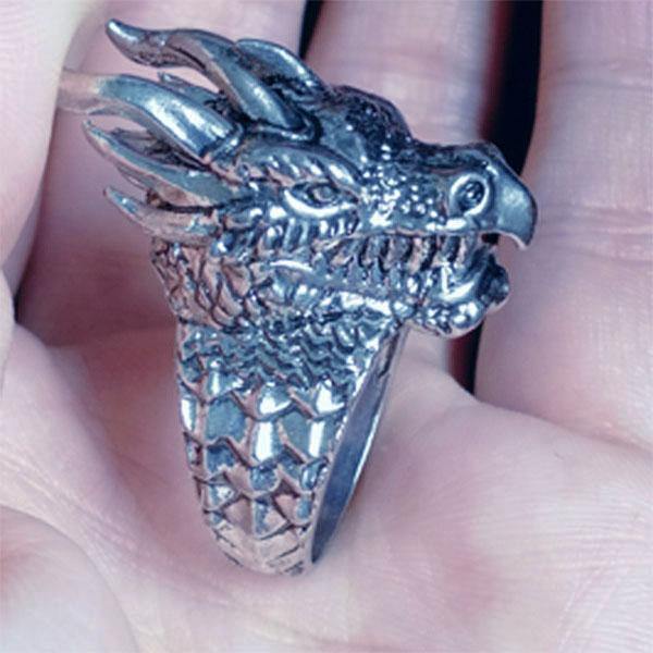 Dragon Head Ring - Wyvern's Hoard