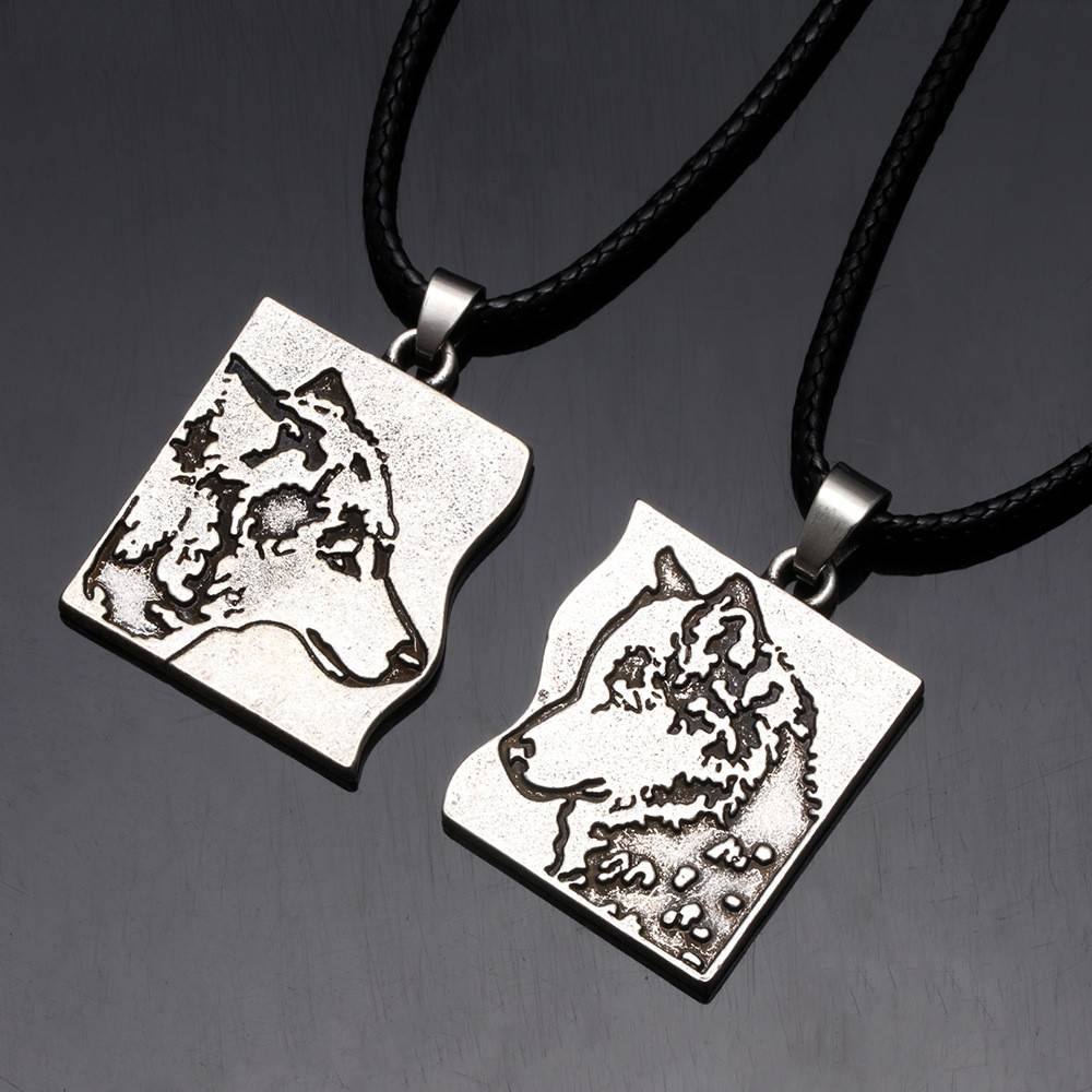 Wolf Lifemates Couples Necklaces