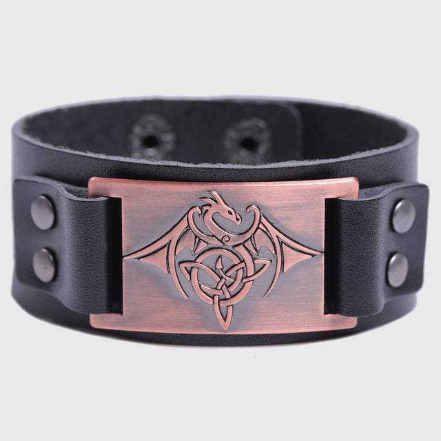 Celtic Wyvern Triquetra Bracelet