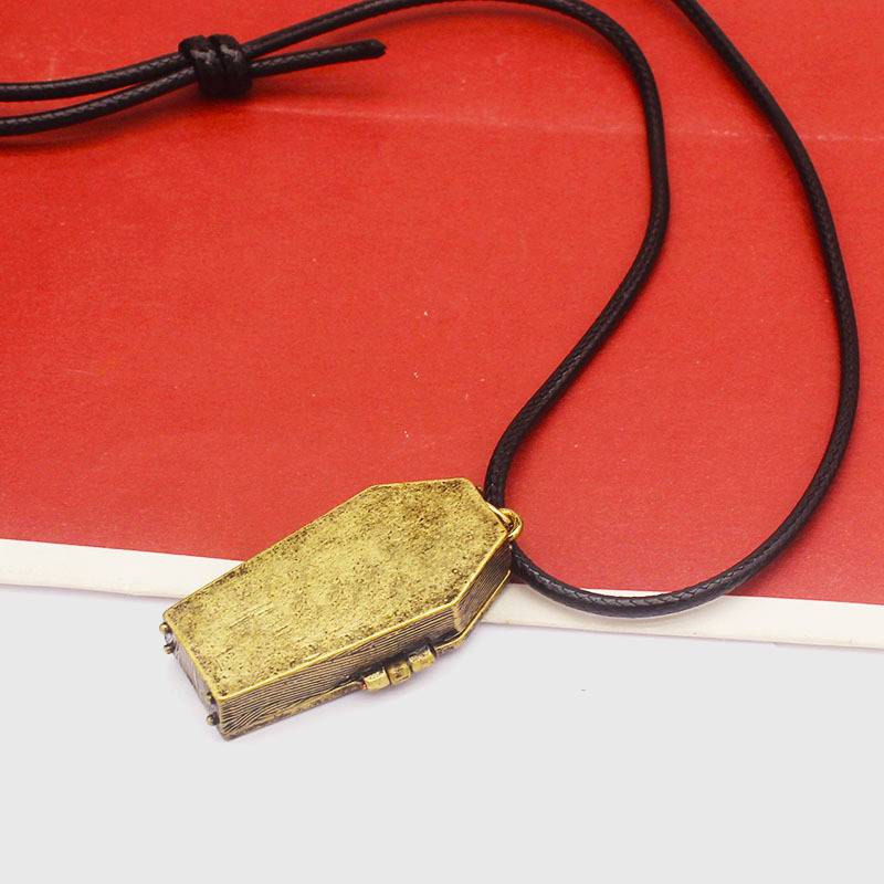 Ancient Skeleton's Casket Necklace