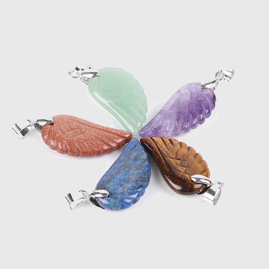 Angelic Wing Gemstone Necklace