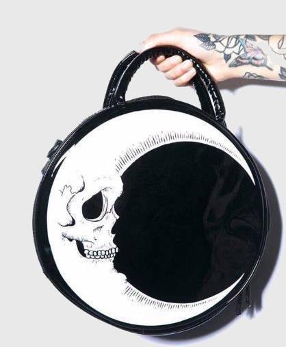 Crescent Moon Skull Bag - Wyvern's Hoard