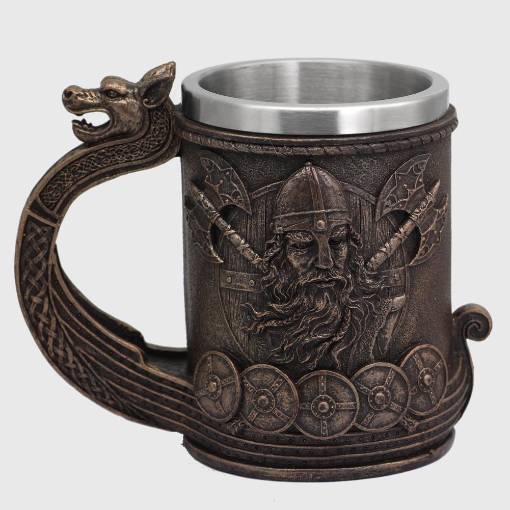 Viking Drakar Longship Tankard