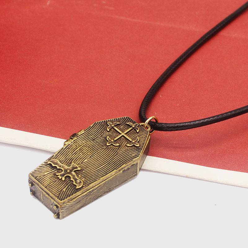 Ancient Skeleton's Casket Necklace