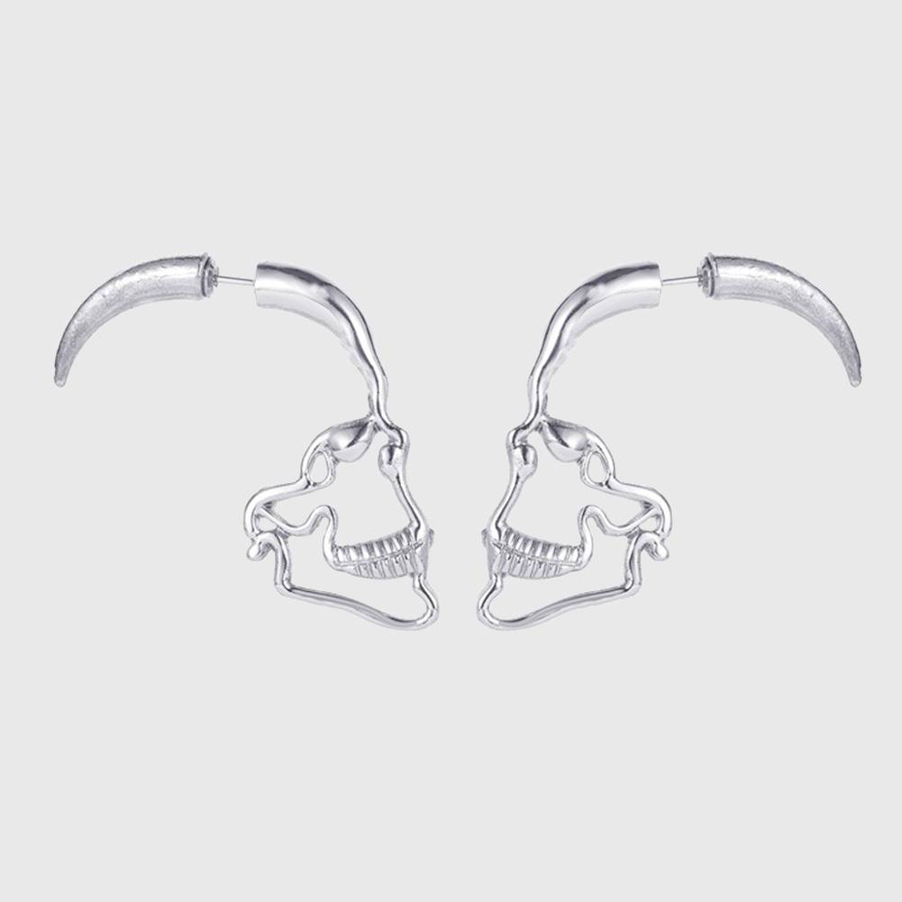 Silhouette Skull Earrings