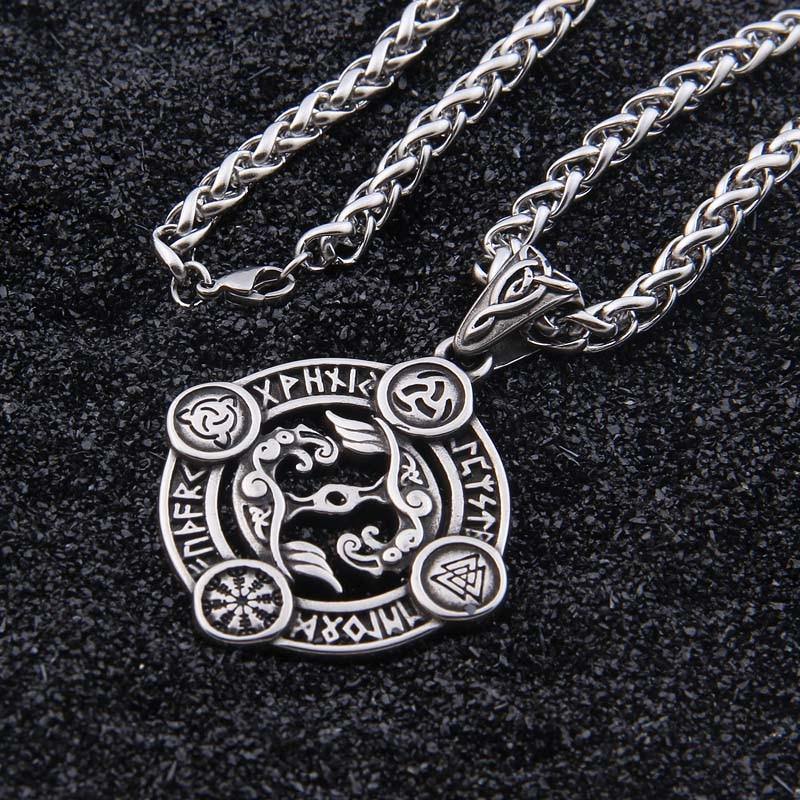 Huginn And Muninn Viking Raven Necklace - Wyvern's Hoard