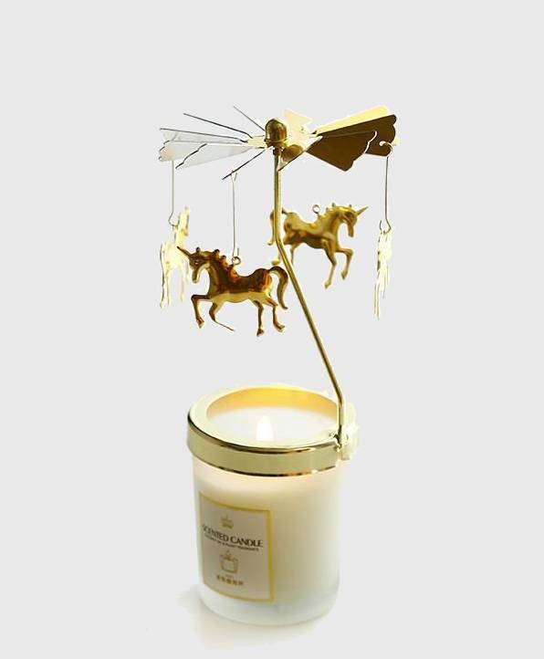 Fantastical Ornamental Carousel Candle Holder - Wyvern's Hoard