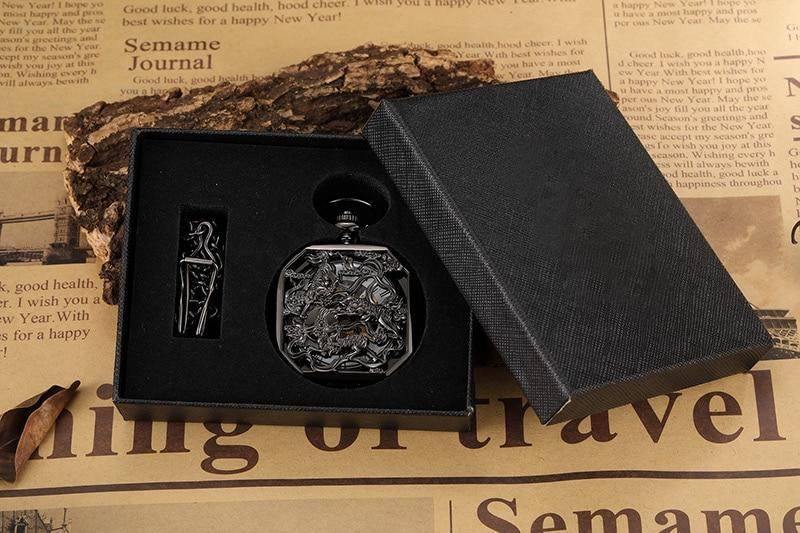 Mystical Kirin Mechanical Pocket Watch - Wyvern's Hoard