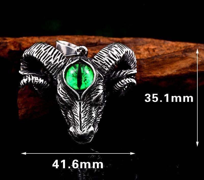 Baphomet Goat with Third Eye Necklace - Wyvern's Hoard