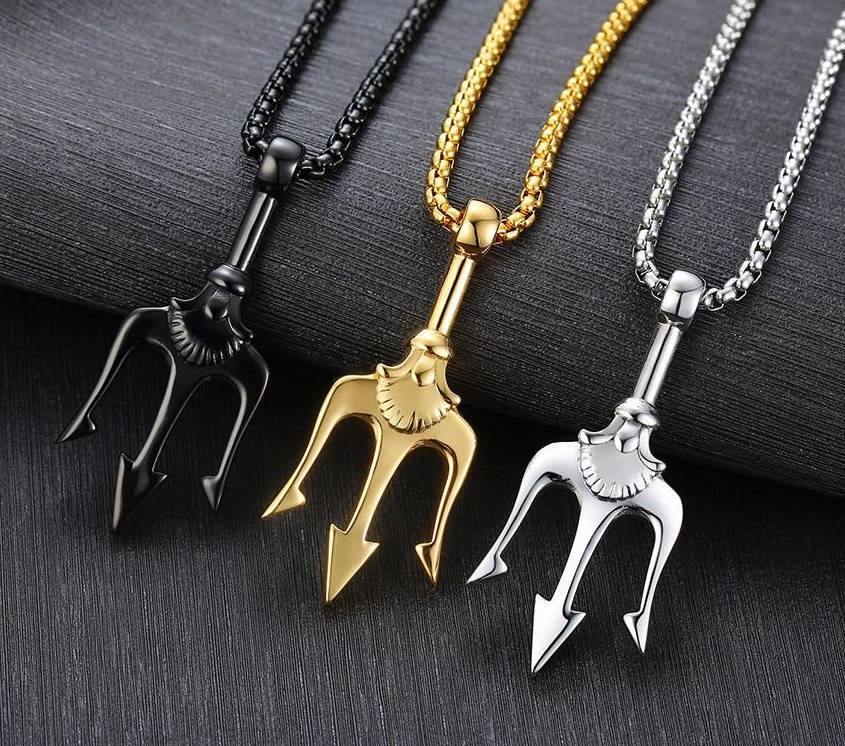 Poseidon's Trident Necklace - Wyvern's Hoard