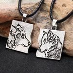 Wolf Lifemates Couples Necklaces