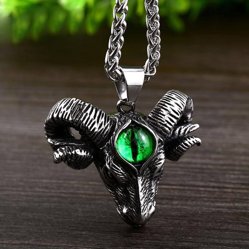 Baphomet Goat with Third Eye Necklace - Wyvern's Hoard