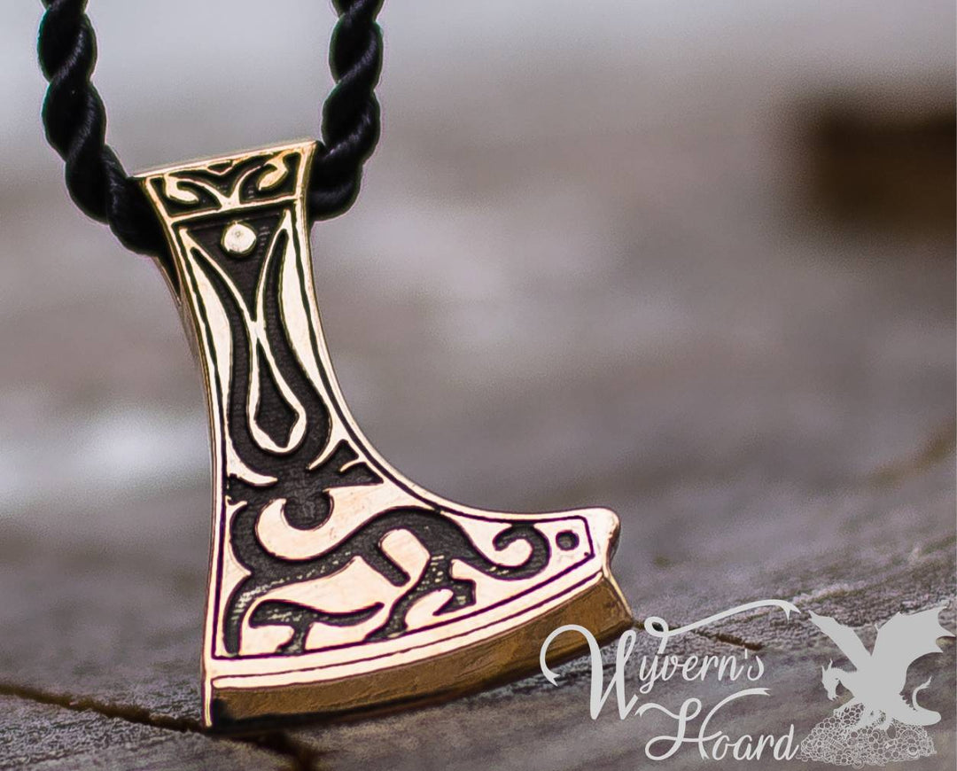 Perun's Axe with Deer Symbol Necklace