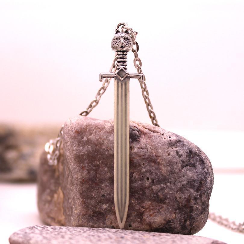 Fanduco Jewelry Glow in the Dark Longsword Necklace